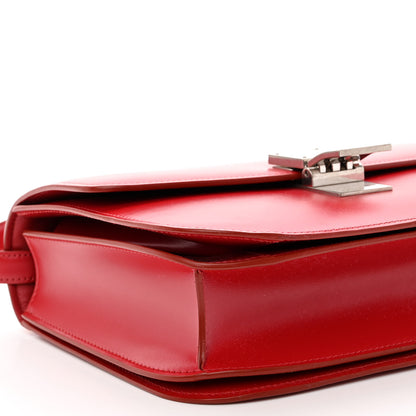 Celine Box Calfskin Medium Classic Box Flap Bag Red 8 of 11