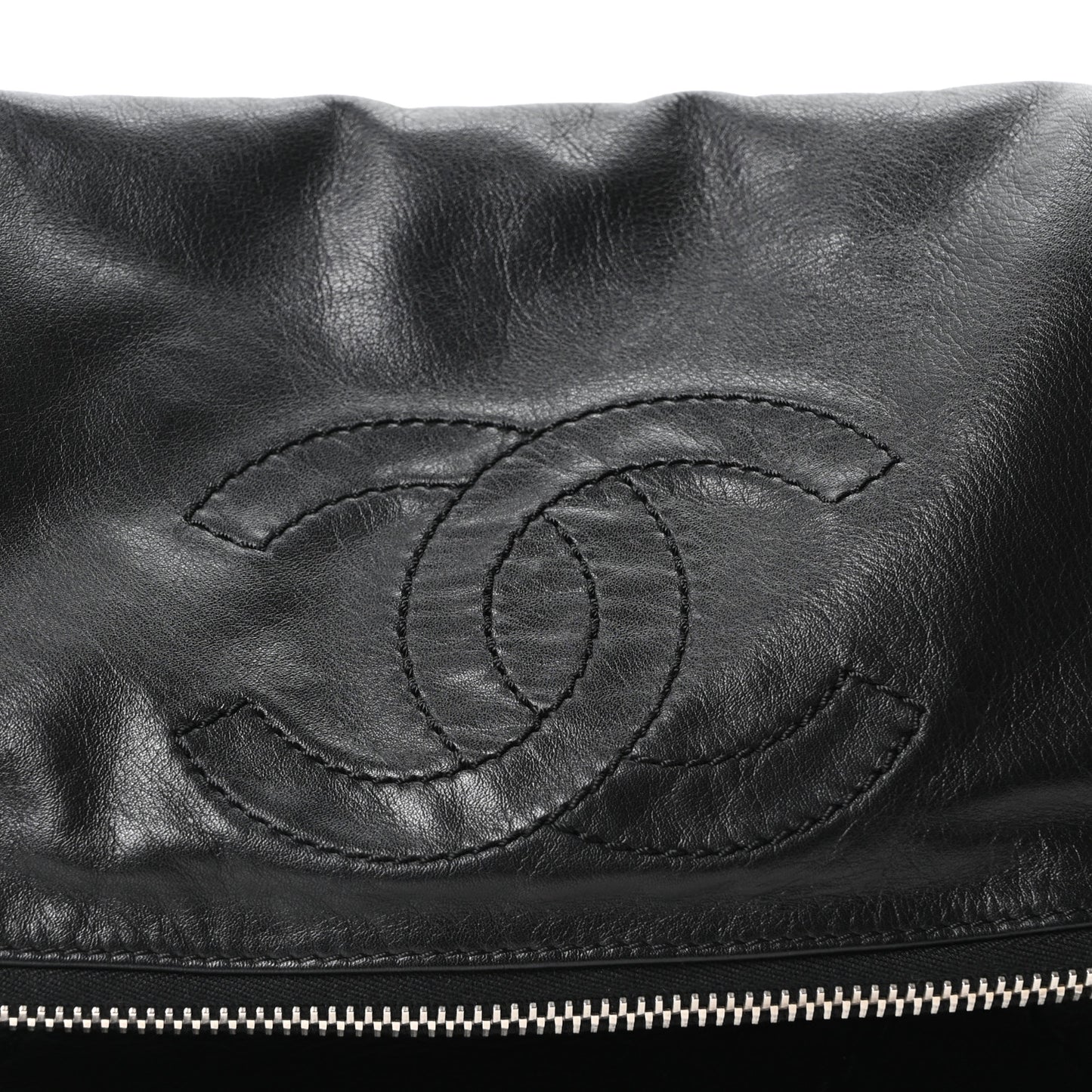 Calfskin Expandable Flap Black