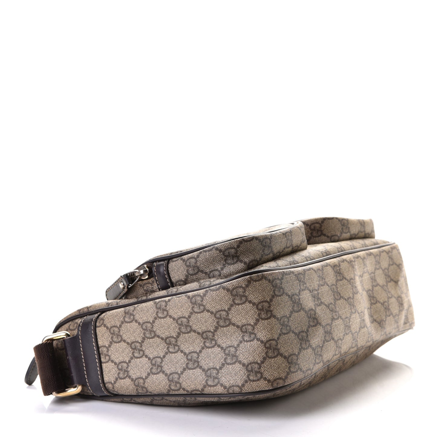 GG Plus Monogram Front Pocket Messenger Dark Brown