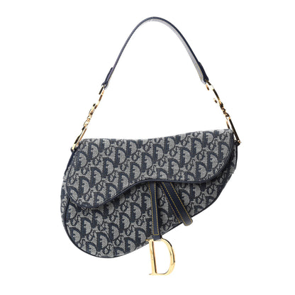 Christian Dior Monogram Saddle Bag Blue 1 of 10
