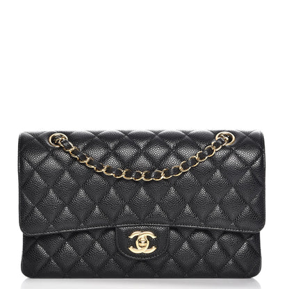 Chanel Caviar Quilted Medium Double Flap Black 1 of 9