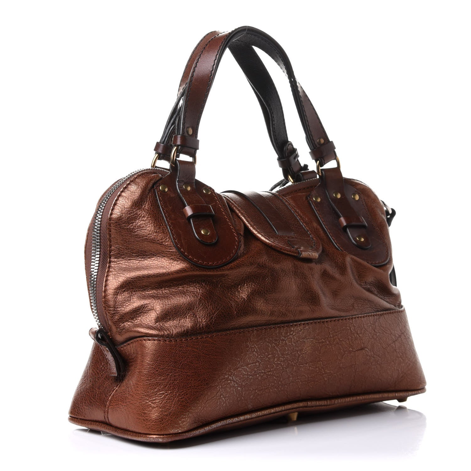 Chloe Metallic Calfskin Kerala Tote Bronze 2 of 10