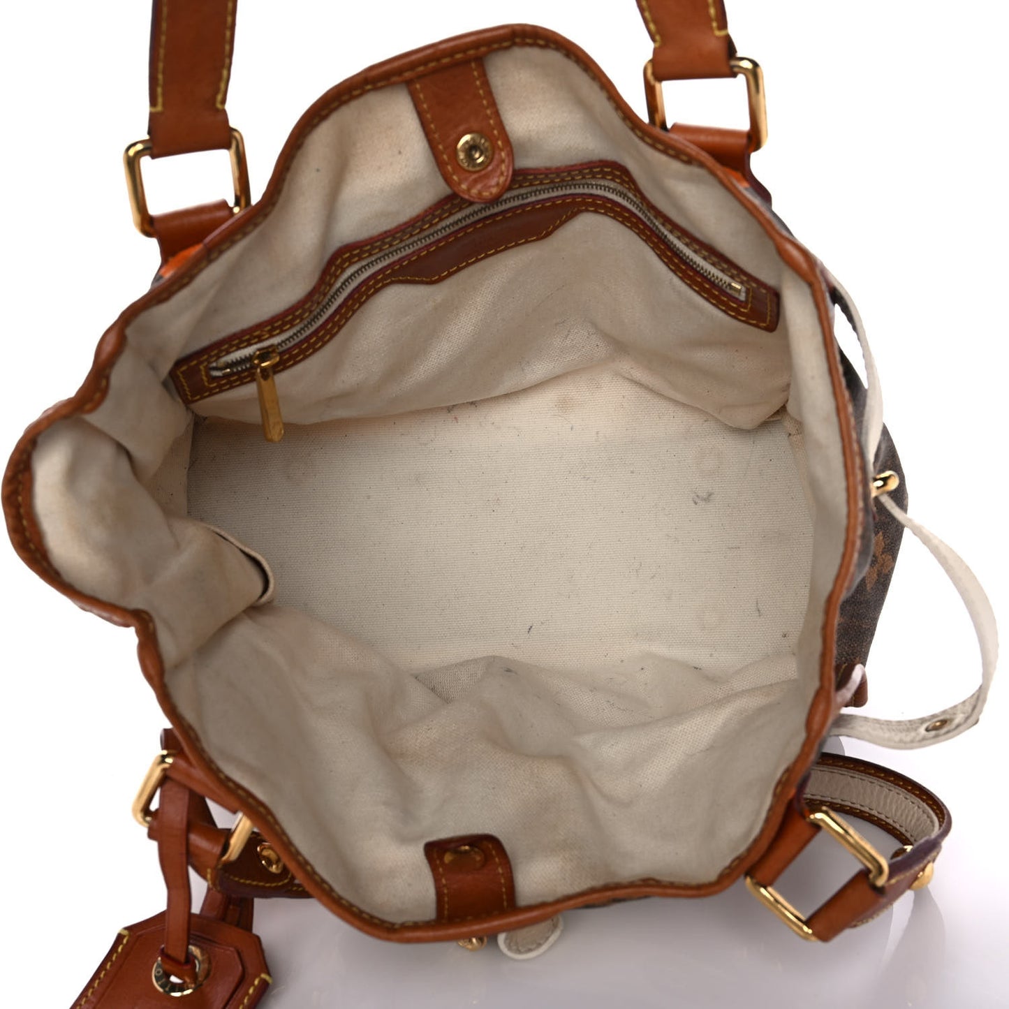 Monogram Rayures Tisse Sac PM