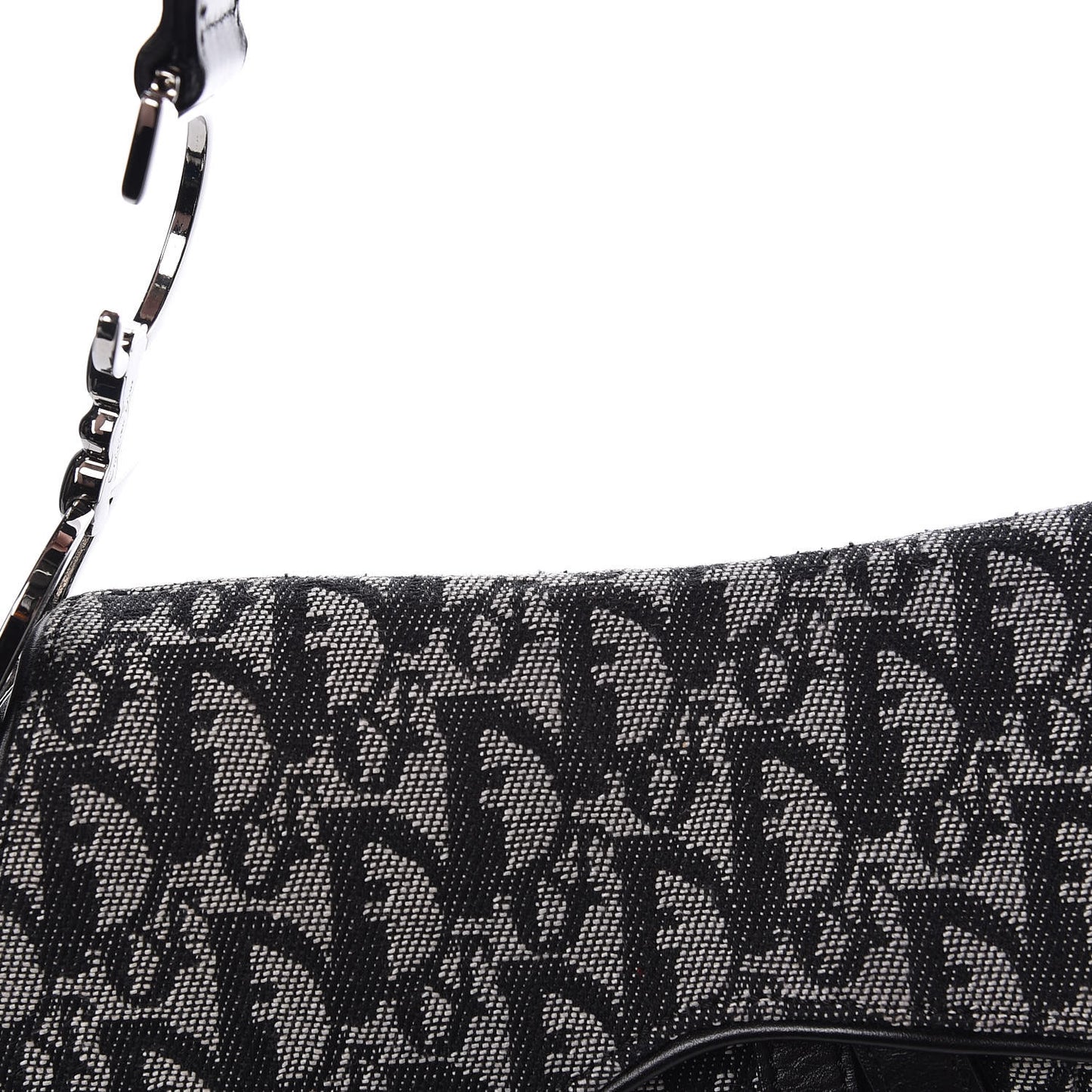 Monogram Saddle Bag Black
