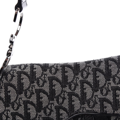 Christian Dior Monogram Saddle Bag Black 12 of 20
