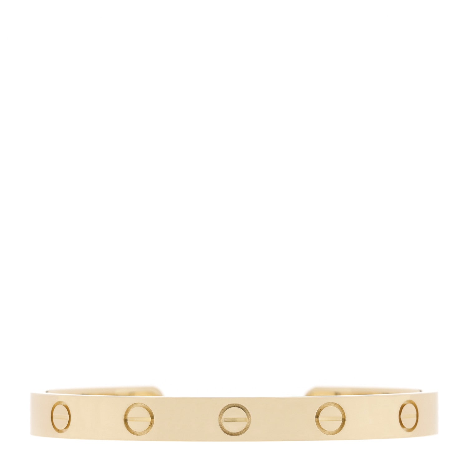 Cartier 18K Yellow Gold LOVE Cuff Bracelet 16 1 of 3