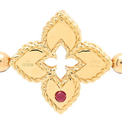 Roberto Coin 18K Yellow Gold Diamond Petite Venetian Small Station Stretch Bracelet 3 of 3