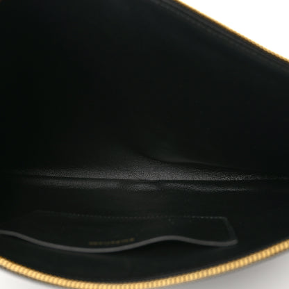 Balenciaga Grained Calfskin Large Ville Zip Pouch Black 5 of 7