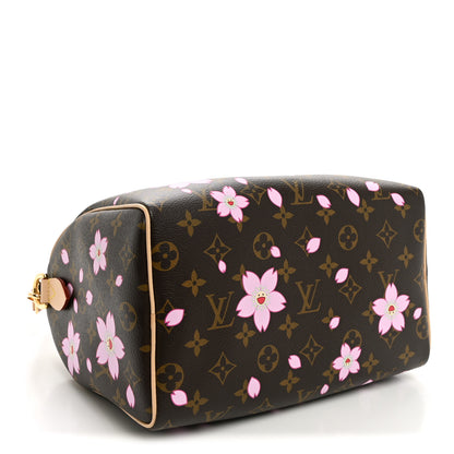 Louis Vuitton LV X TM Monogram Cherry Blossom Speedy Bandouliere 25 Sakura Brown 4 of 9