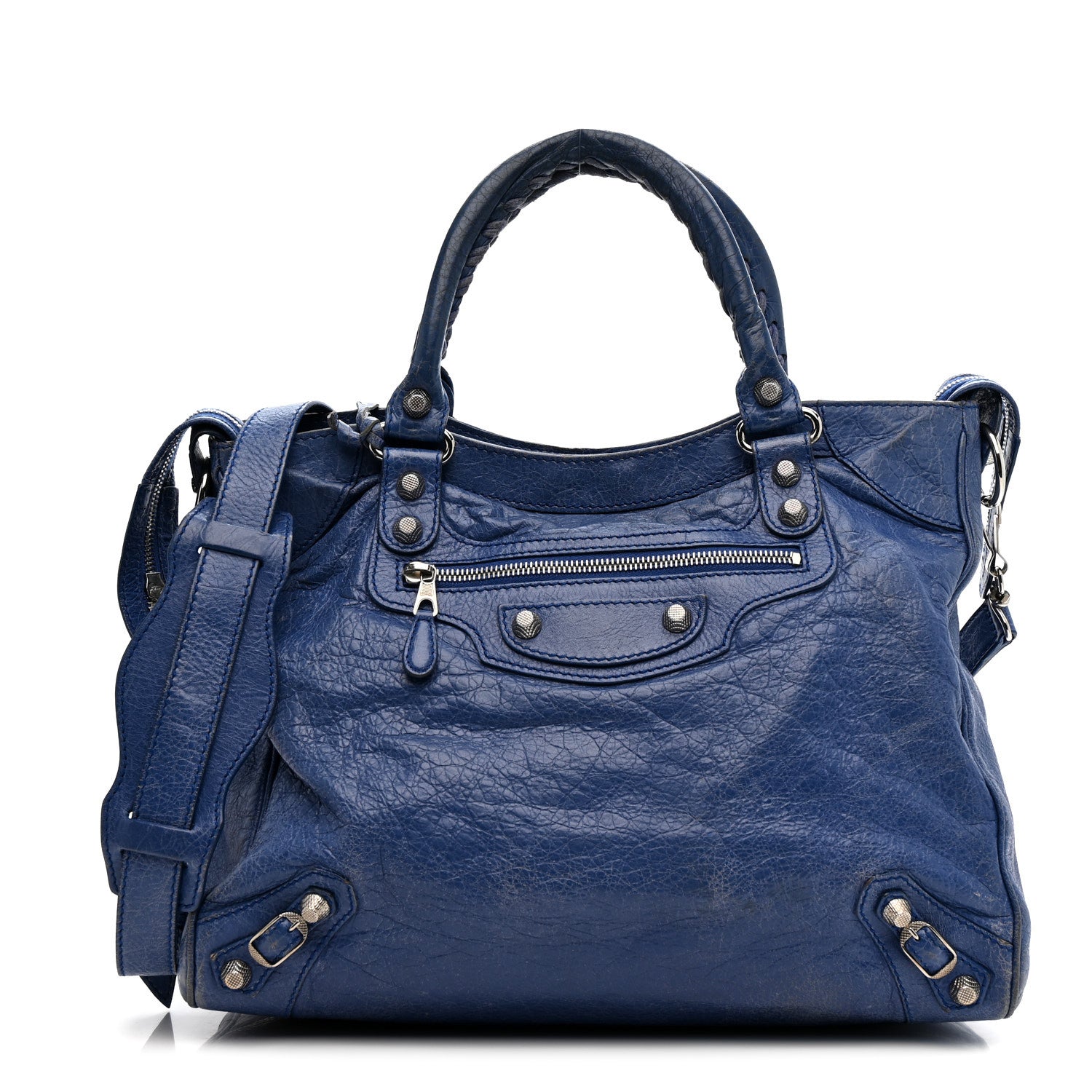 Balenciaga Agneau Giant 12 Silver Hardware Velo Bleu Glacier 1 of 21