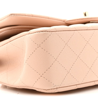 Chanel Caviar Quilted Medium Double Flap Light Beige 8 of 11