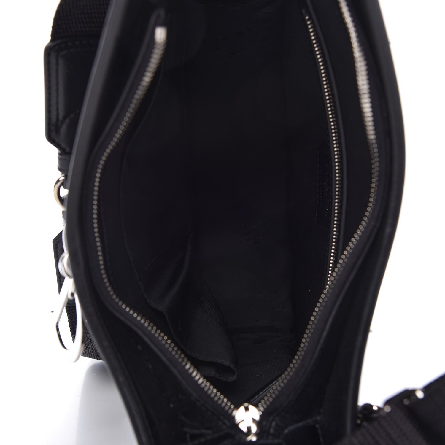 Christian Dior Coated Canvas Cannage Crossbody Bag Black 5 of 10