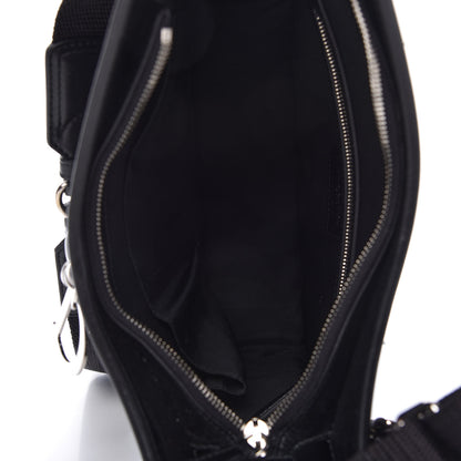 Christian Dior Coated Canvas Cannage Crossbody Bag Black 5 of 10