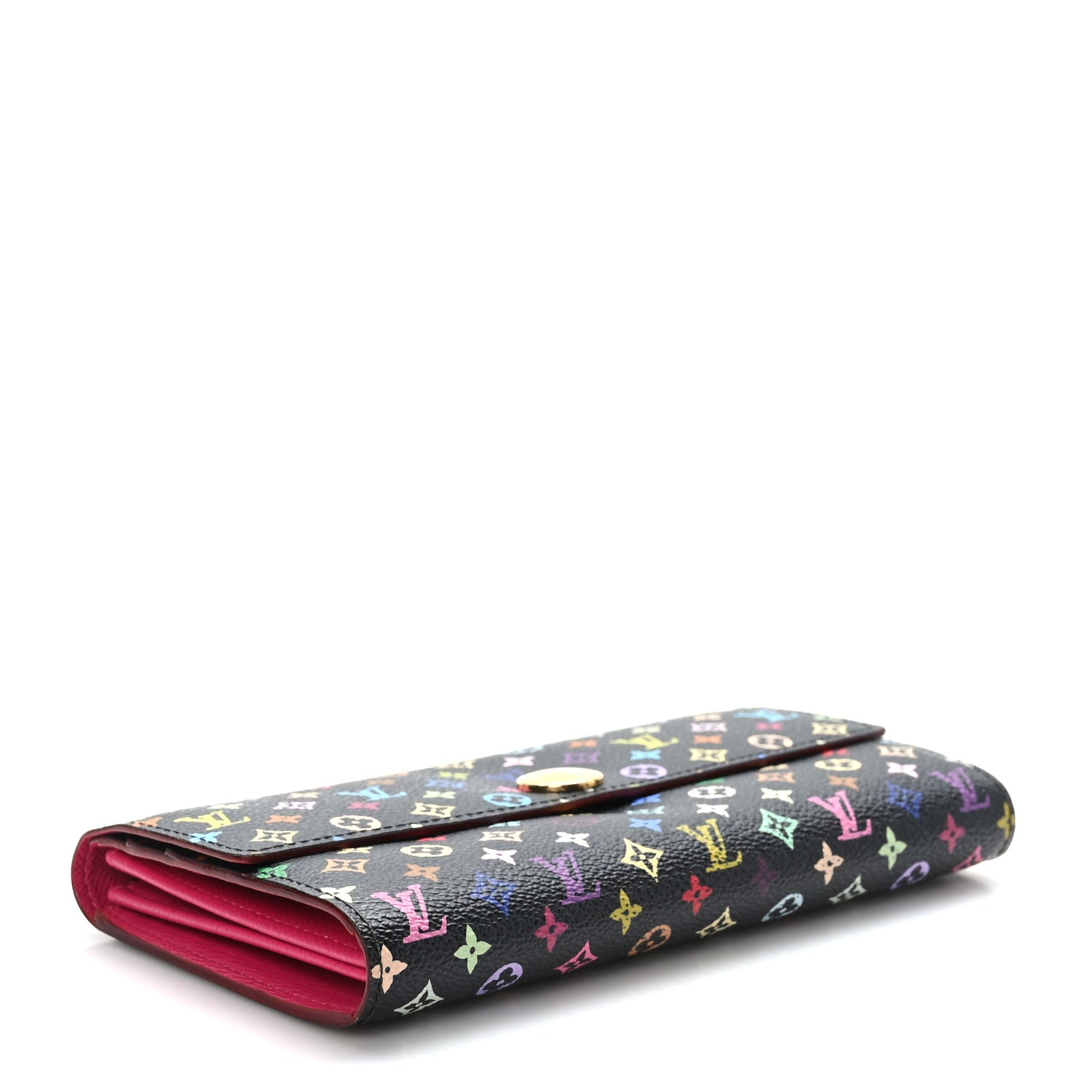 Louis Vuitton Monogram Multicolor Sarah Wallet Black Grenade 4 of 8