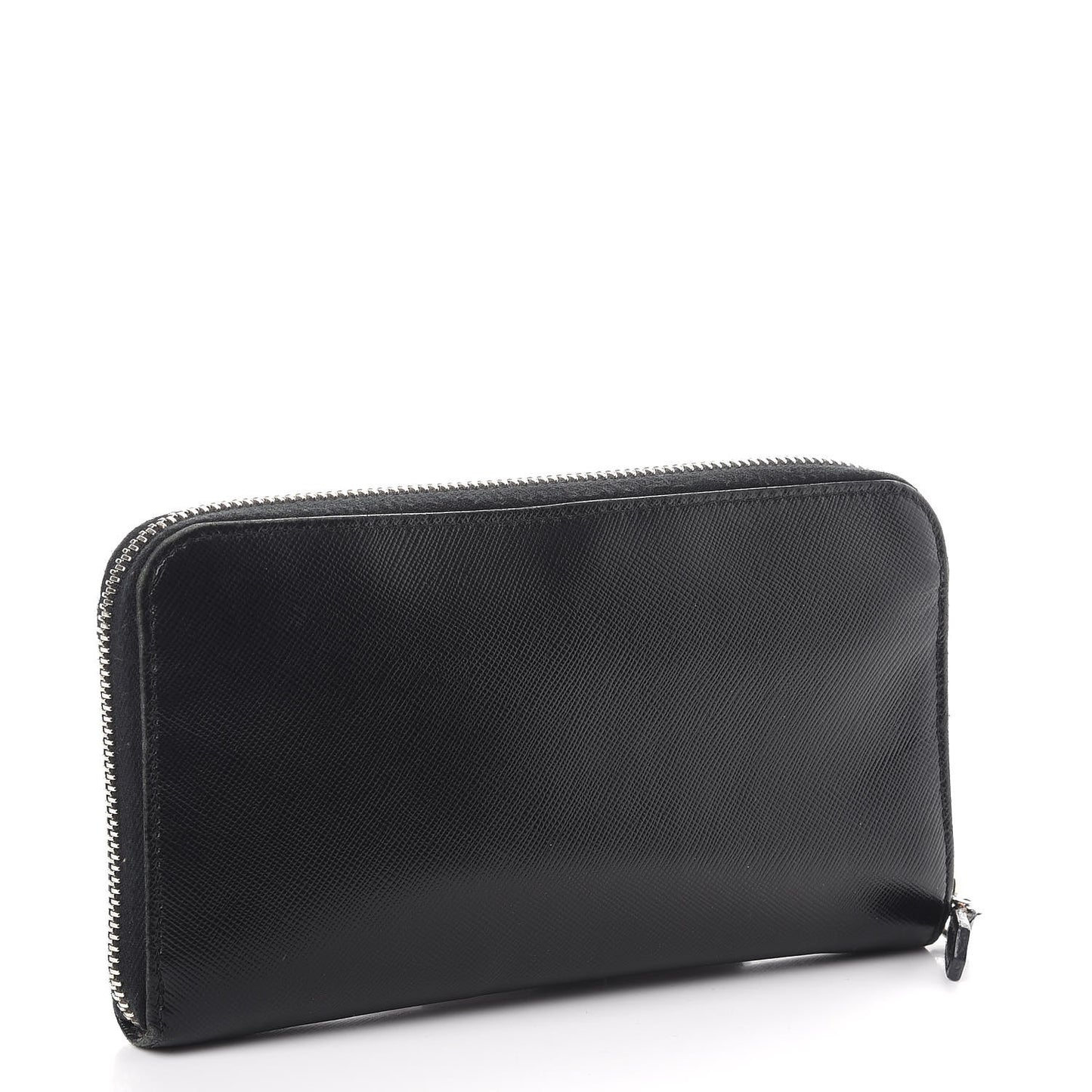 Saffiano Zip Around Wallet Nero Black