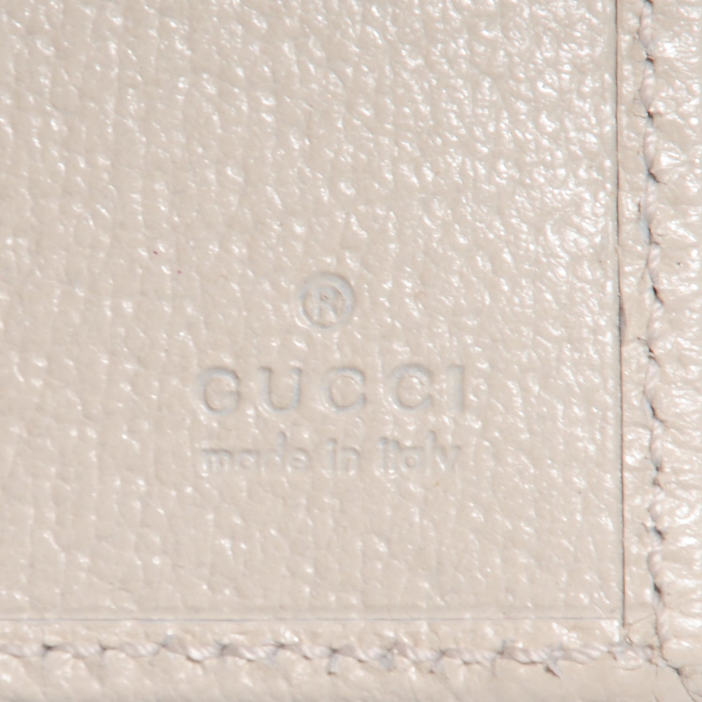 Monogram Calfskin Ladies Web Continental Wallet Beige Ebony Off White