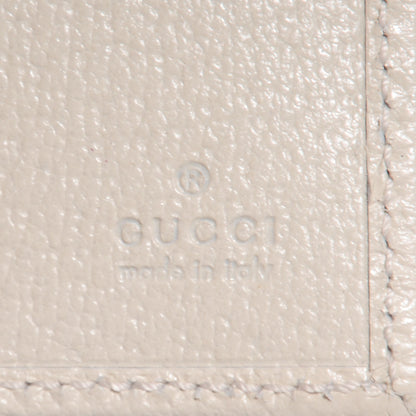 Gucci Monogram Calfskin Ladies Web Continental Wallet Beige Ebony Off White 7 of 8