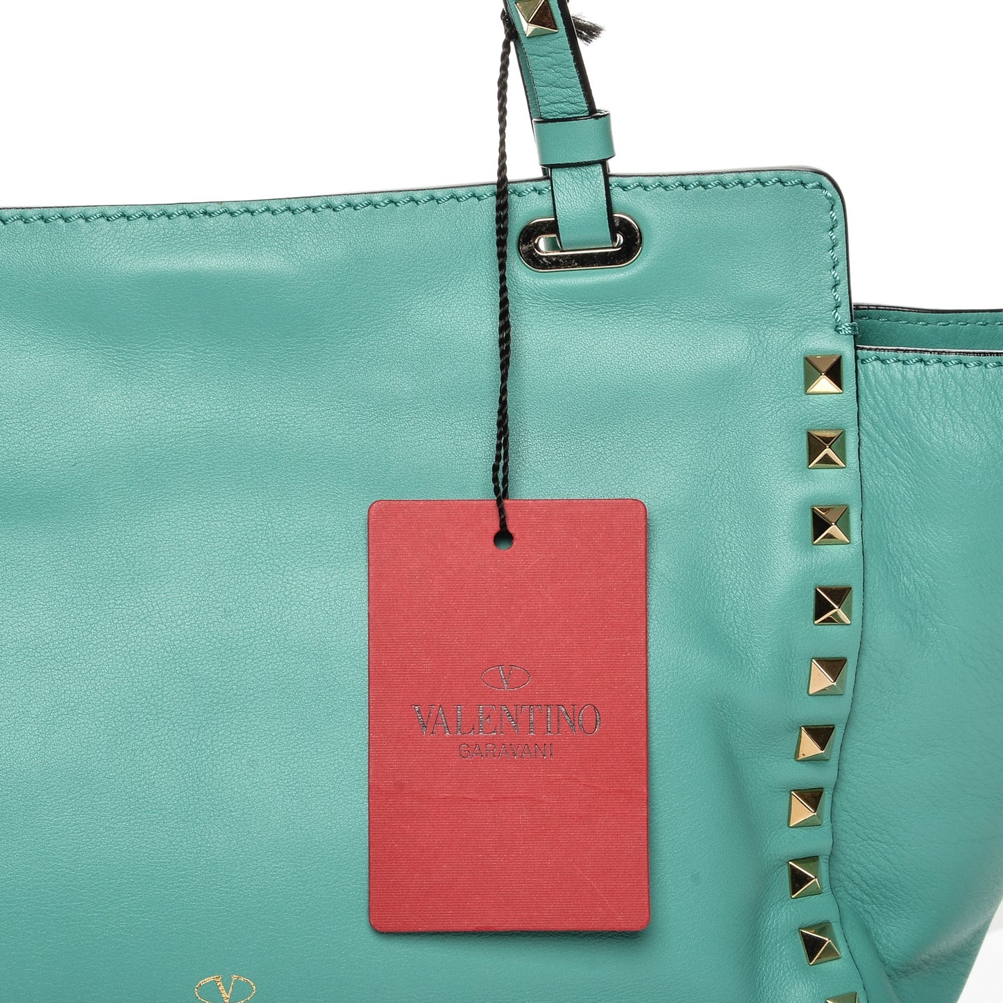 Vitello Small Rockstud Tote Colibri