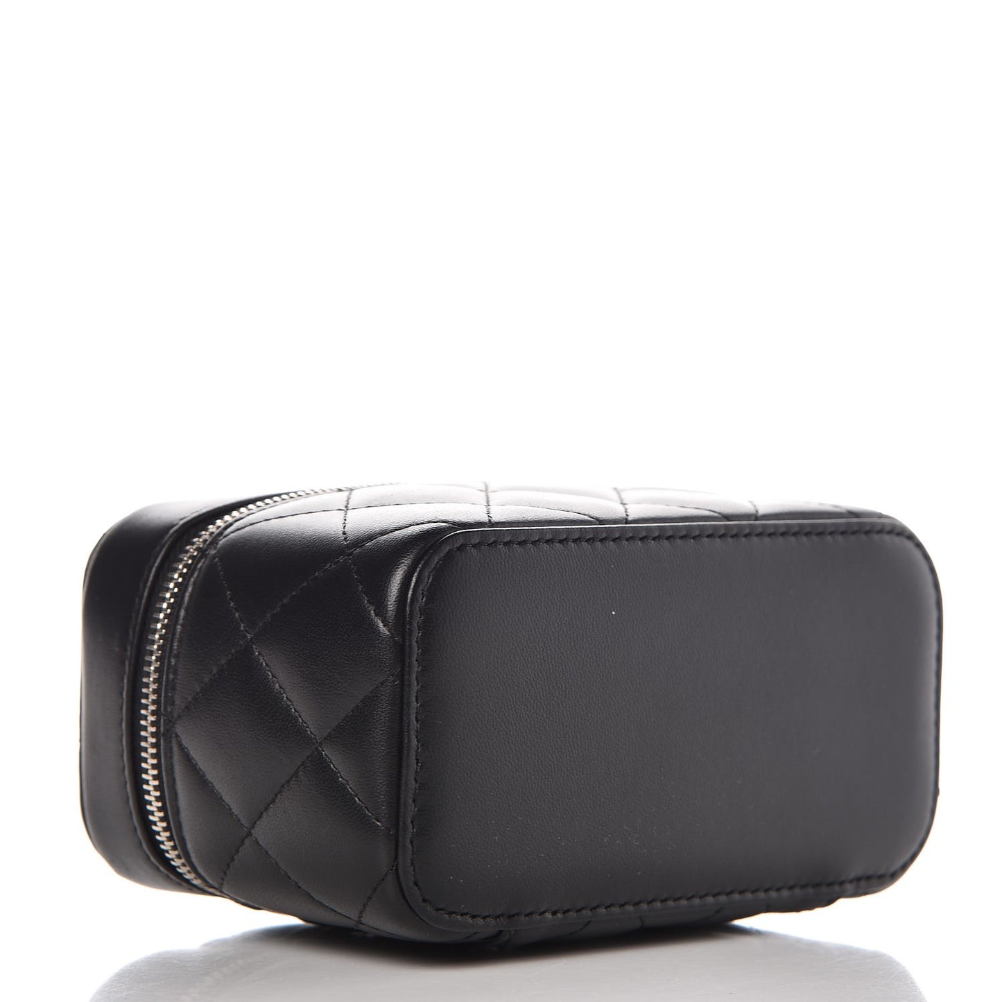 Lambskin Quilted Watch Case Black