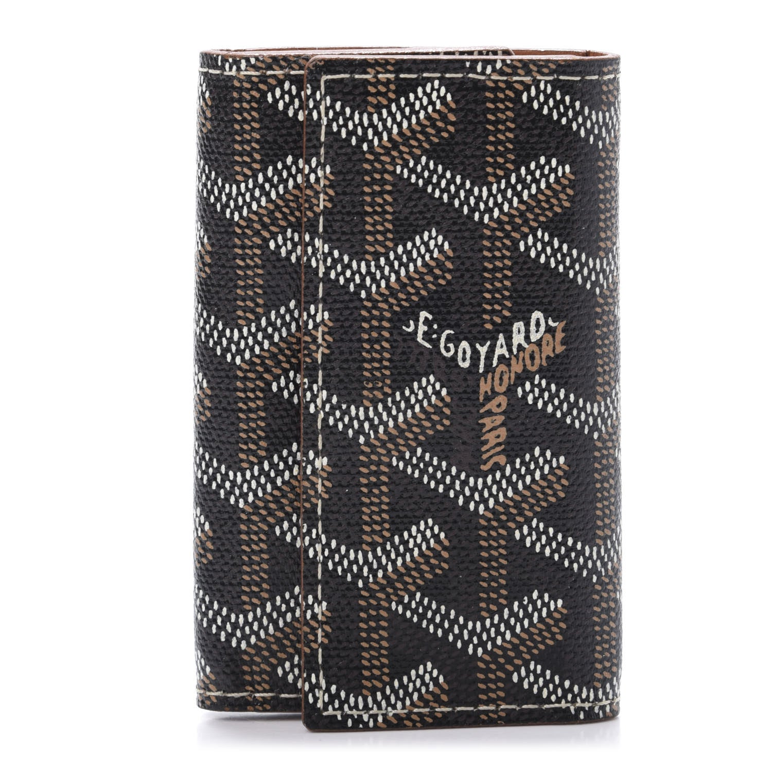 Goyard Goyardine Saint Michel 6 Key Holder Black 1 of 10