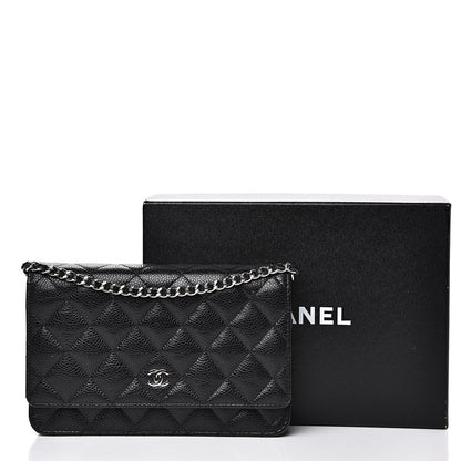 Chanel Caviar Quilted Wallet On Chain WOC Black 11 of 11