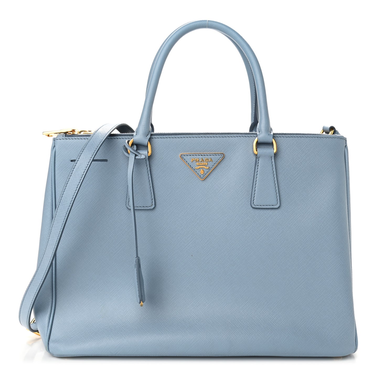 Saffiano Medium Galleria Double Zip Tote Astrale