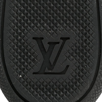 Louis Vuitton Calfskin Suede Postmark Wedge Sneakers 37.5 Black 8 of 9