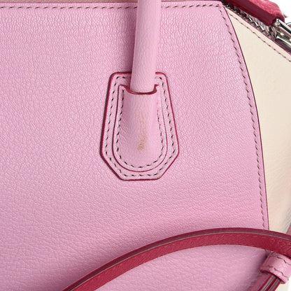 Givenchy Sugar Goatskin Mini Tri-Color Antigona Bright Pink White Fuchsia 8 of 8