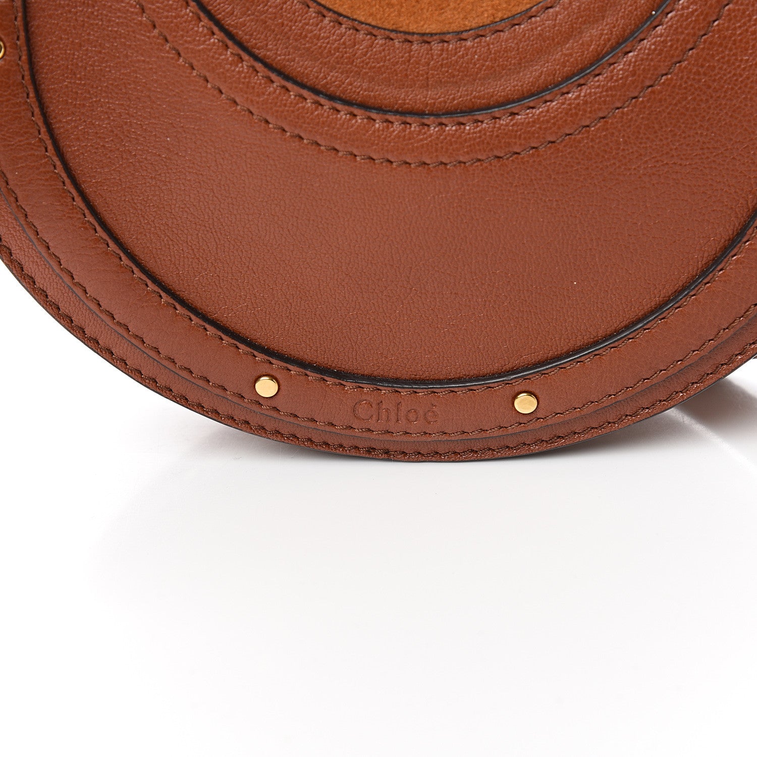 Chloe Shiny Goatskin Smooth Calfskin Suede Small Pixie Bag Saffron Red 8 of 8