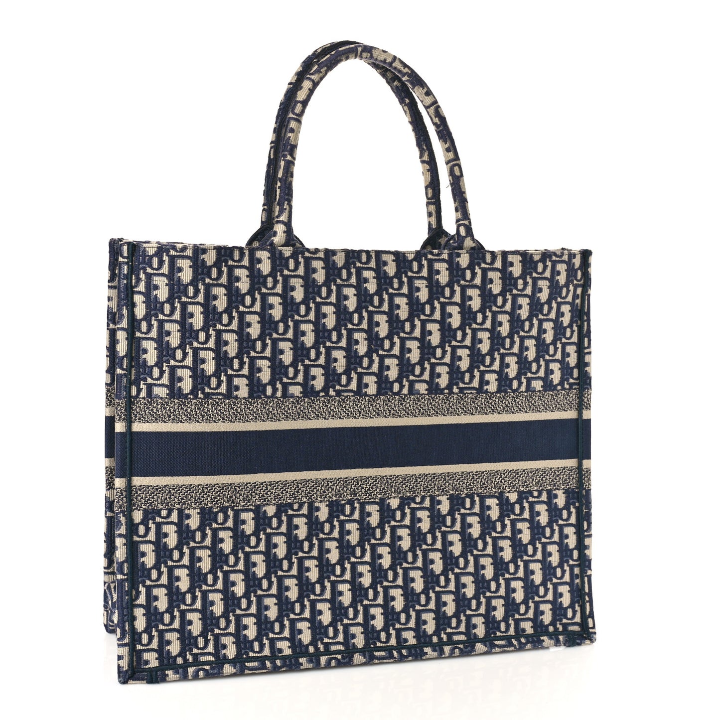 Oblique Large Book Tote Blue Multicolor