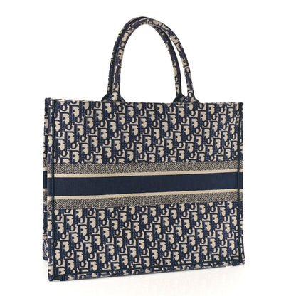 Christian Dior Oblique Large Book Tote Blue Multicolor 2 of 11