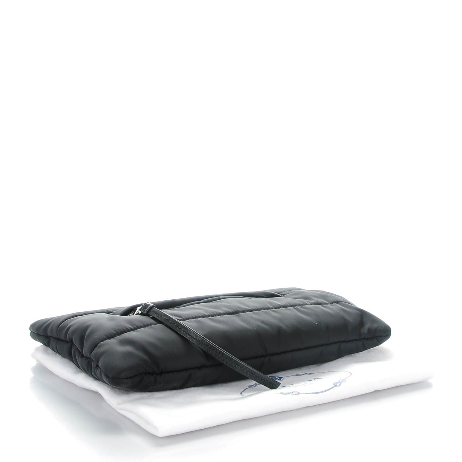 Prada Tessuto Nylon Bomber Clutch Nero Black 4 of 7