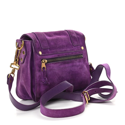 Proenza Schouler Suede PS1 Mini Pouch Messenger Bag Amethyst 2 of 8