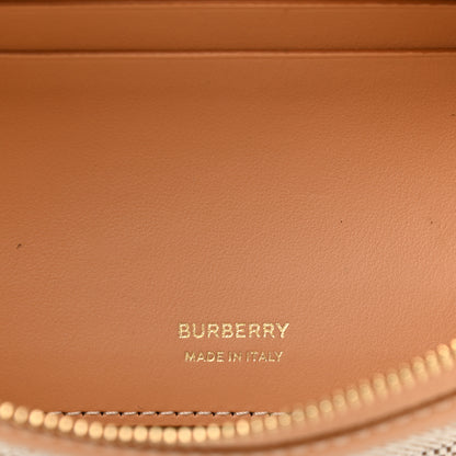 Burberry Canvas Smooth Calfskin Olympia Shoulder Bag Natural Tan 6 of 12