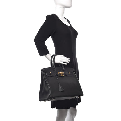 Hermes Togo Birkin 35 Black 2 of 13