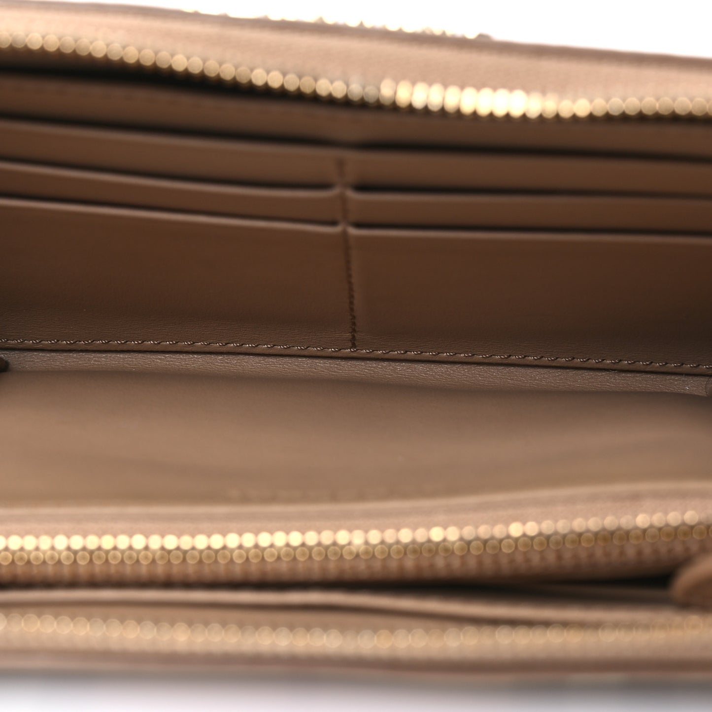 Haymarket Check Large Ziggy Zip Around Wallet Beige