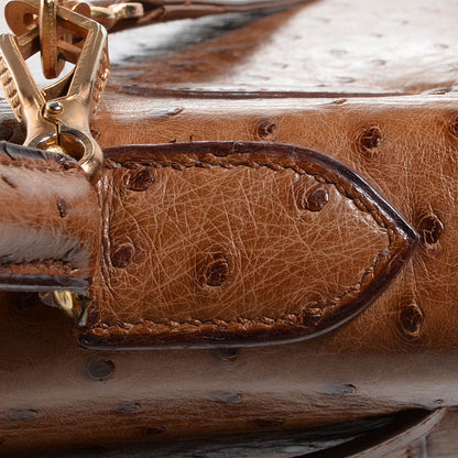 Hermes Ostrich Kelly Sellier 32 Gold 11 of 24