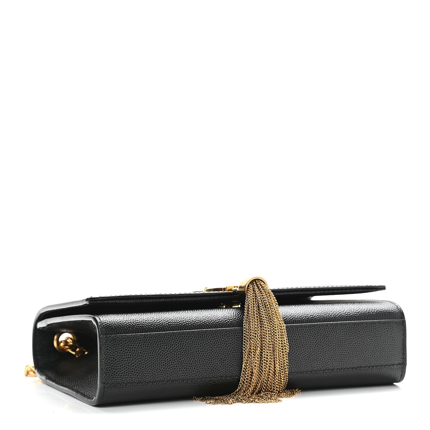 Saint Laurent Grain De Poudre Small Classic Monogram Kate Tassel Satchel Black 4 of 9