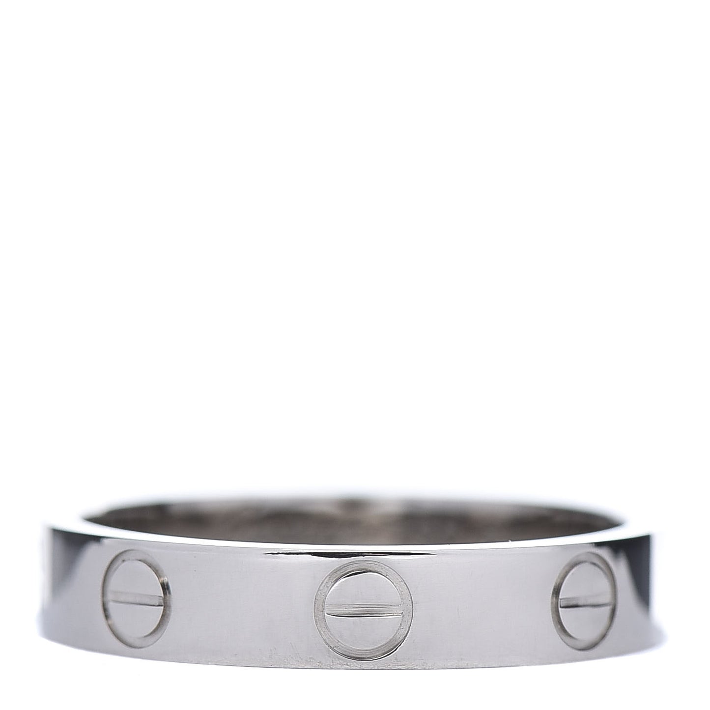 18K White Gold 3.5mm LOVE Wedding Band Ring 51 5.75