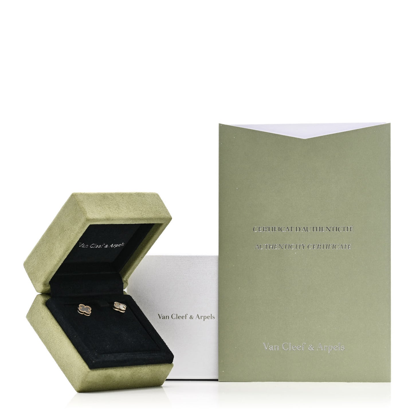 18K Yellow Gold Mother of Pearl Sweet Alhambra Earrings