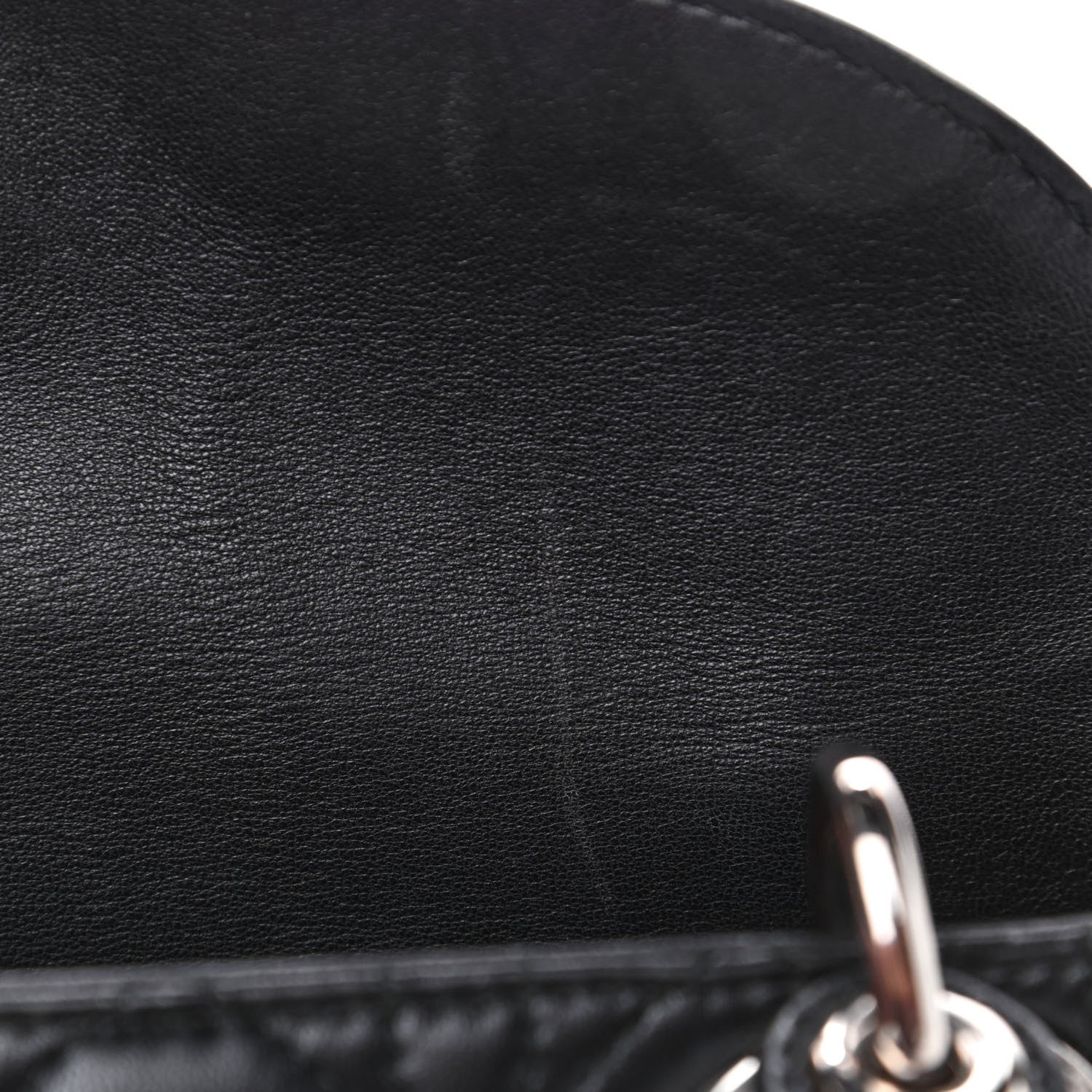 Christian Dior Lambskin Cannage Small Lucky Badges My Lady Dior Black 5 of 5