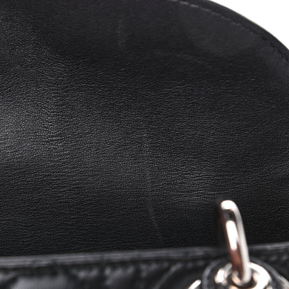 Christian Dior Lambskin Cannage Small Lucky Badges My Lady Dior Black 5 of 5