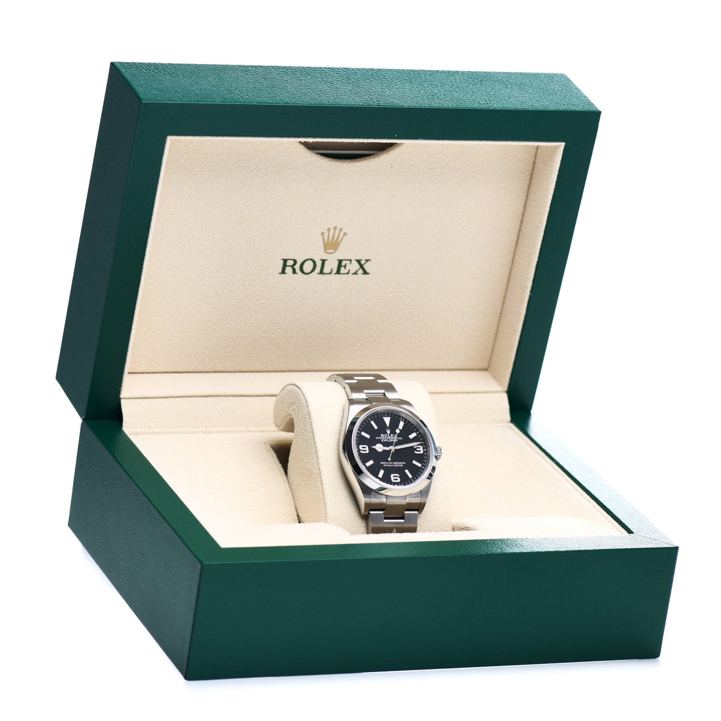 Stainless Steel 36mm Oyster Perpetual Explorer Watch Black 124270