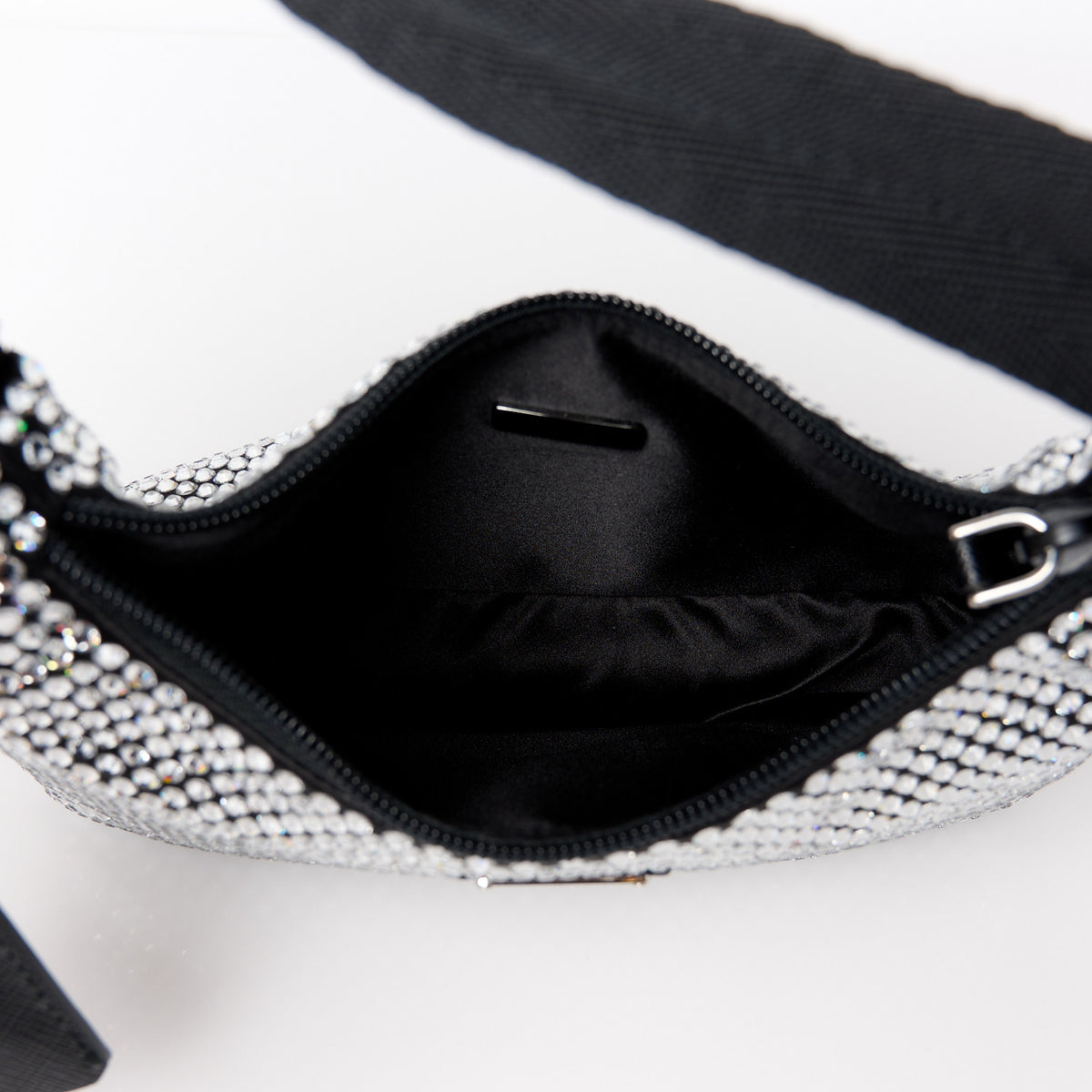 Satin Crystal Mini Re-Edition 2000 Bag Cristal