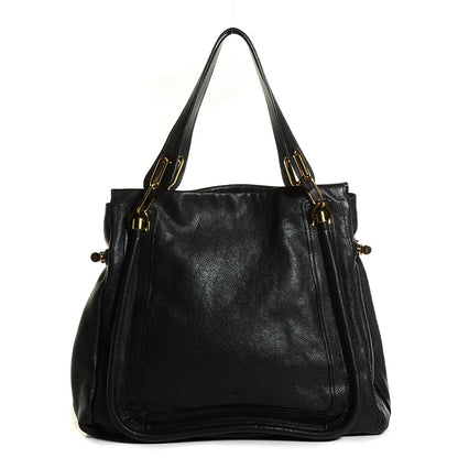 Chloe Calfskin Medium Paraty Tote Black 1 of 10