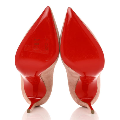 Christian Louboutin Veau Velours Pigalle Follies 100 Pumps 35.5 Ronsard 5 of 9