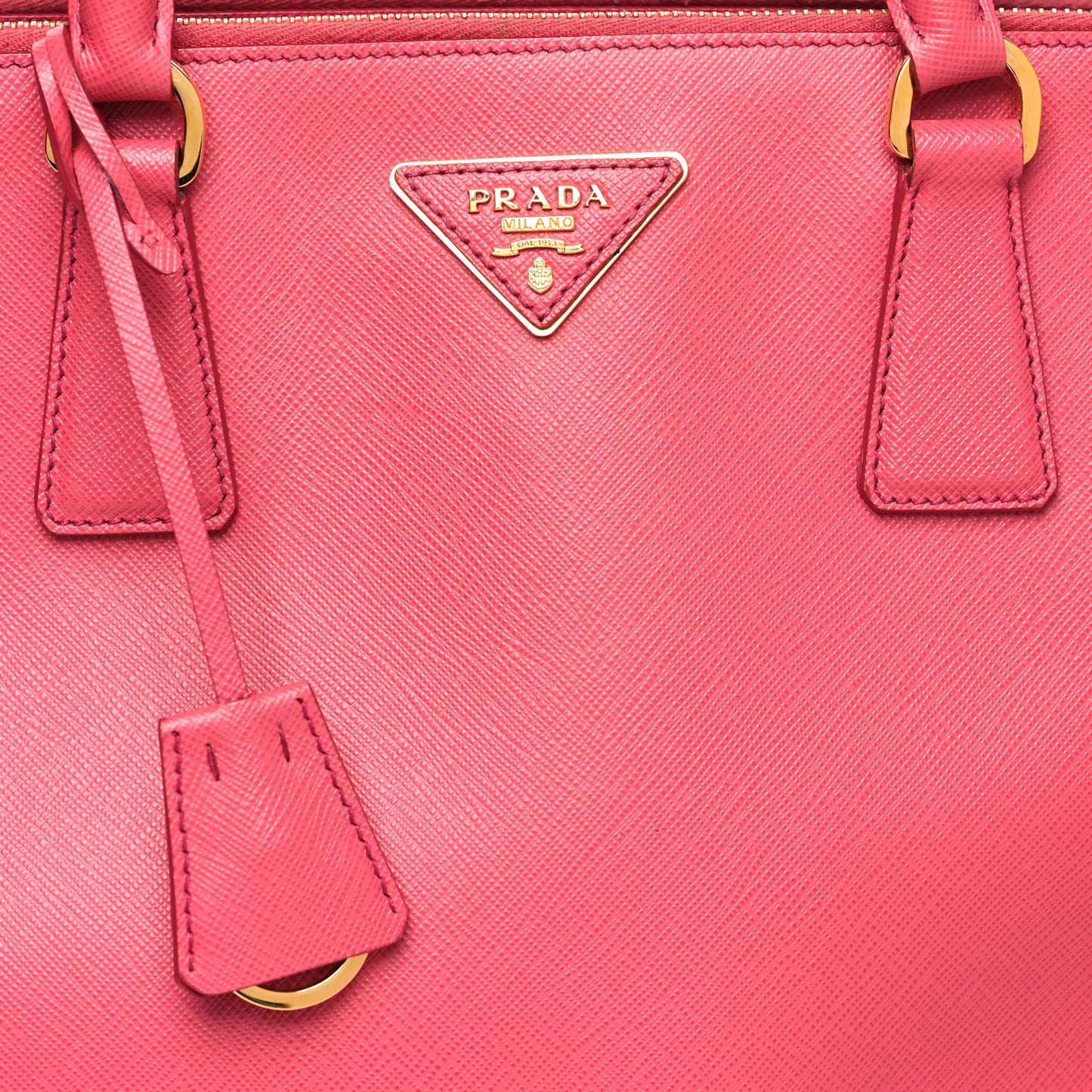 Saffiano Large Galleria Double Zip Tote Peonia