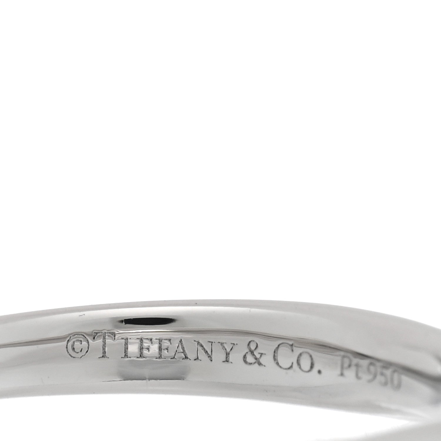 Tiffany Platinum Diamond .24ct Harmony Solitaire Engagement Ring 48 4.5 4 of 5