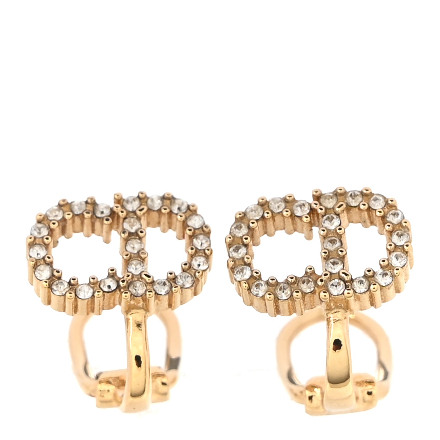 Crystal Clair D Lune Clip On Earrings Gold