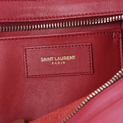 Saint Laurent Calfskin Small Classic Y Cabas Rouge Orient 6 of 19